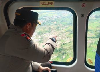 Pantauan Udara Kadiv Humas Polri
