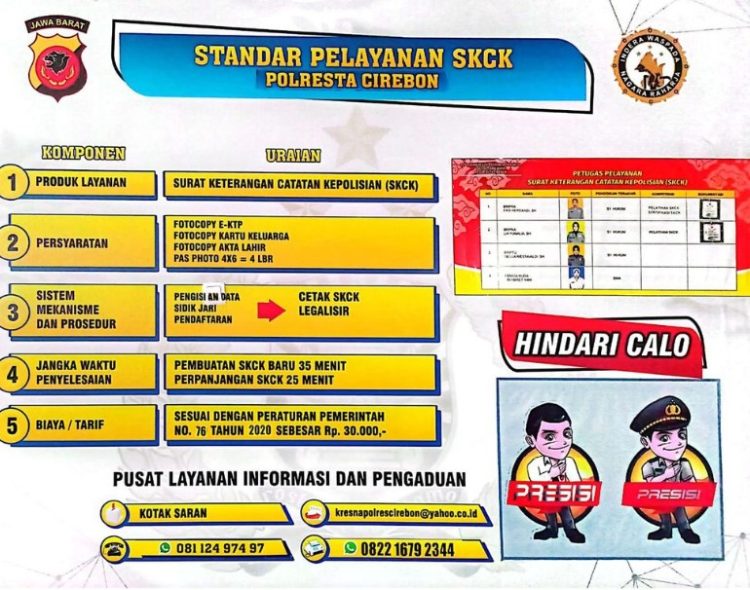 Berikut Cara Buat dan Perpanjang SKCK di Cirebon