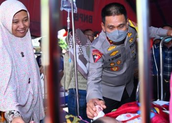 Kapolda Jabar Tinjau Posko Korban Gempa di RSUD Sumedang