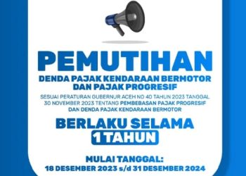 Selama 2024, Pemprov Aceh Berikan Program Pemutihan Pajak Kendaraan