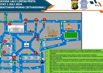 Rakayasa Lalulintas jelang Pesta Rakyat Hari Bhayangkara Ke-78