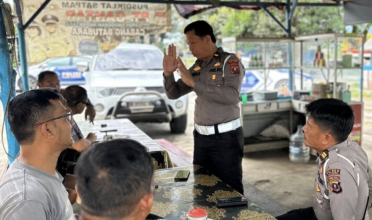 ngopi bareng sopir sosialisasi tertib lalu lintas batu bara